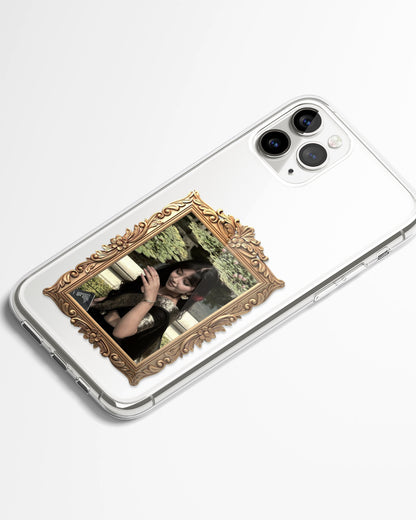 Golden Frame Transparent Silicone Cover