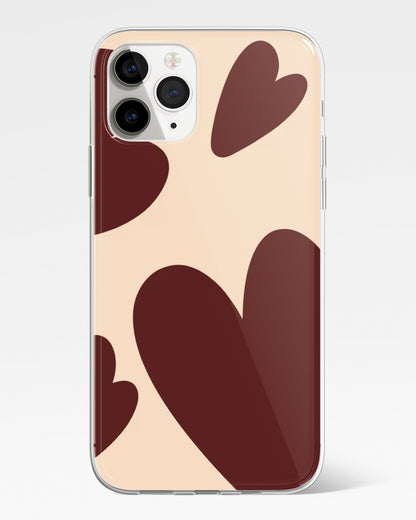 Velvet Cocoa Heart Phone Cover