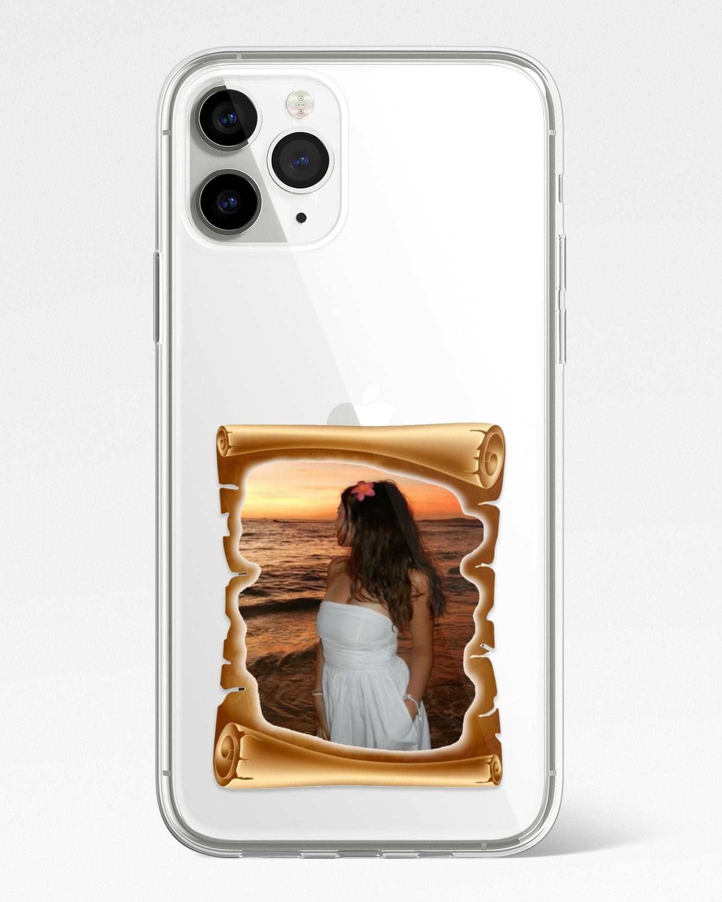 Scroll Frame Transparent Silicone Cover