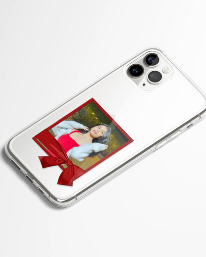 Vine Ribbon Polaroid Frame Transparent Silicone Cover