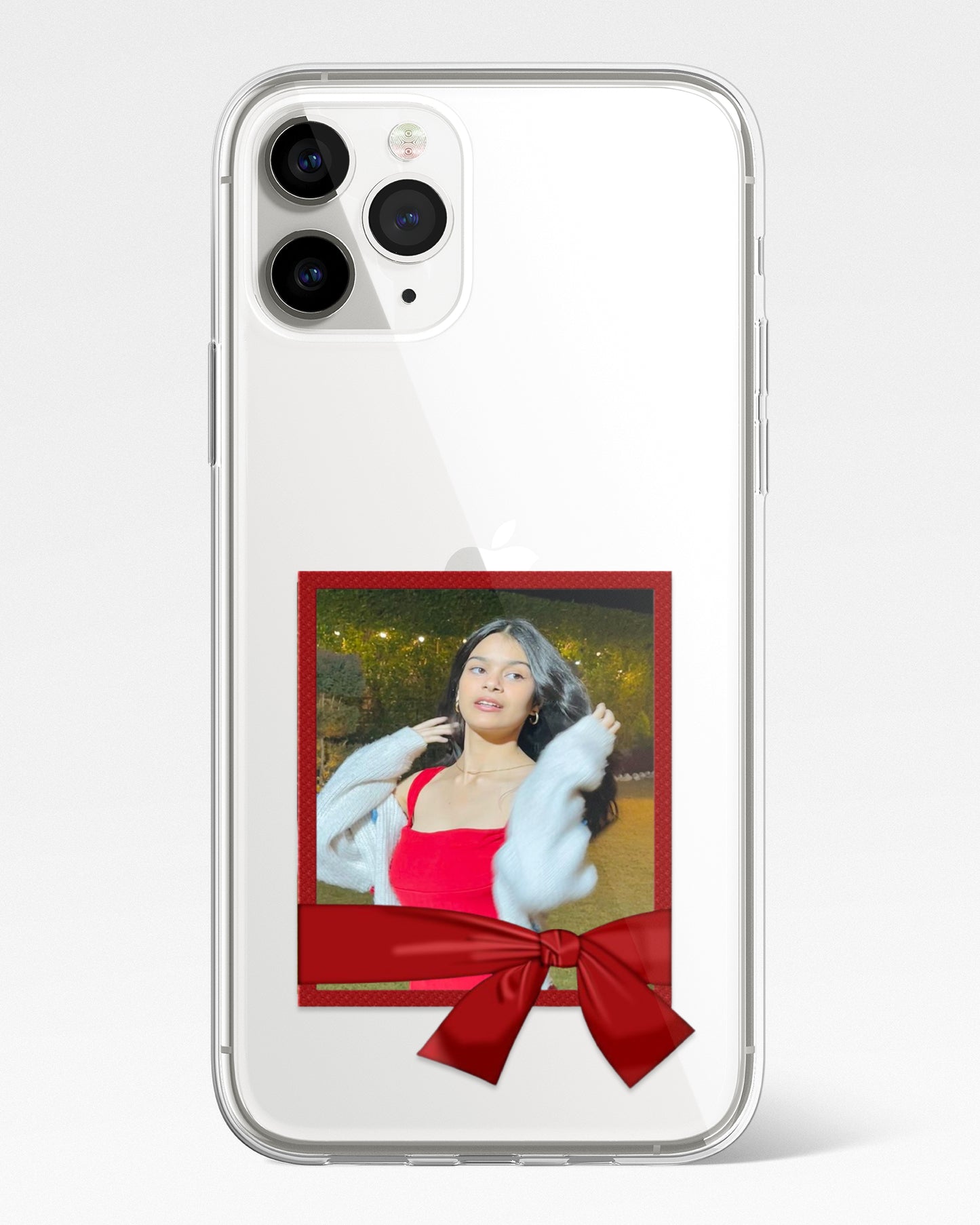 Vine Ribbon Polaroid Frame Transparent Silicone Cover