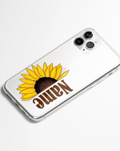 Quiet SunBloom Transparent Silicone Phone Cover