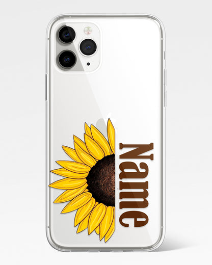 Quiet SunBloom Transparent Silicone Phone Cover