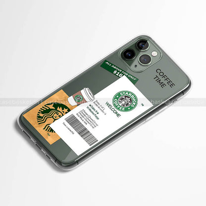 Starbucks Coffee Transparent Silicone Cover