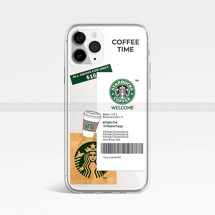 Starbucks Coffee Transparent Silicone Cover