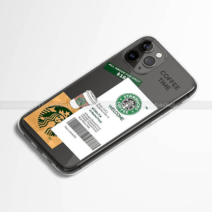 Starbucks Coffee Transparent Silicone Cover