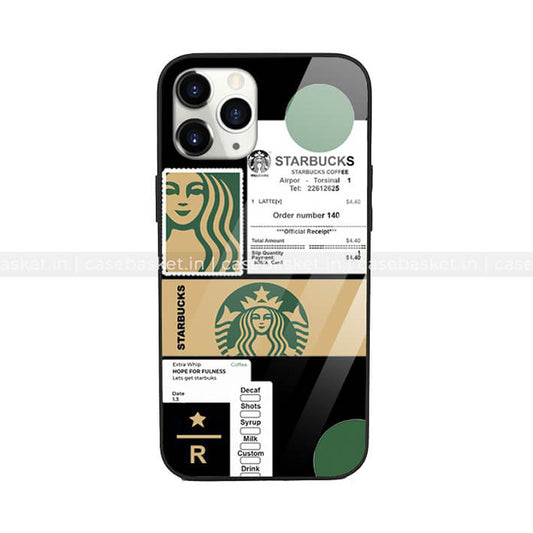 Starbucks Coffee Time Glass Phone Cover #2