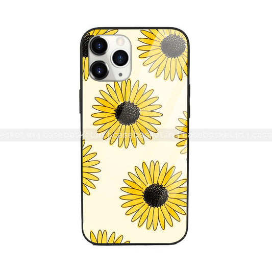 Sunflower Glass Phone Cover