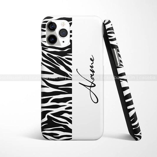 Half Zebra Print Phone Cover