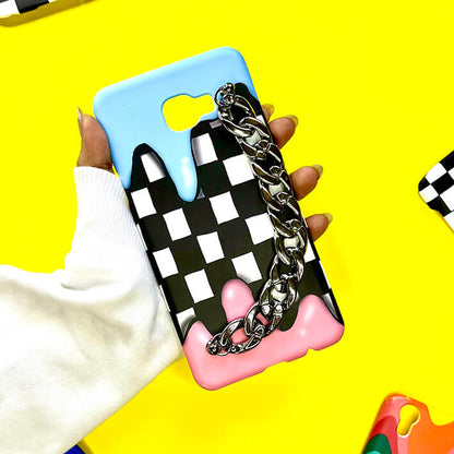 Bubble Gum Silver Chain Phone Cover