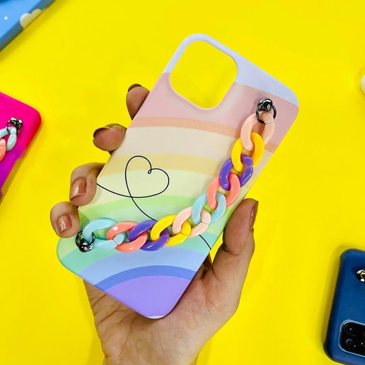 Colorful Rainbow Chain Phone Cover