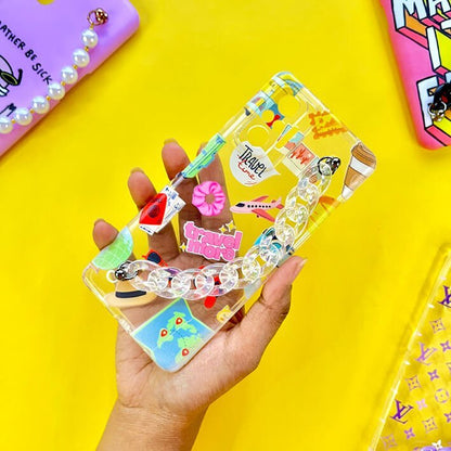 Wanderlove Crystal Chain Silicone Phone Cover