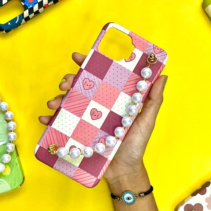 Sweetheart Patch Pearl Phone Cover